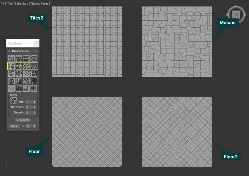 Tiles2, Mosaic, Floor, Floor2