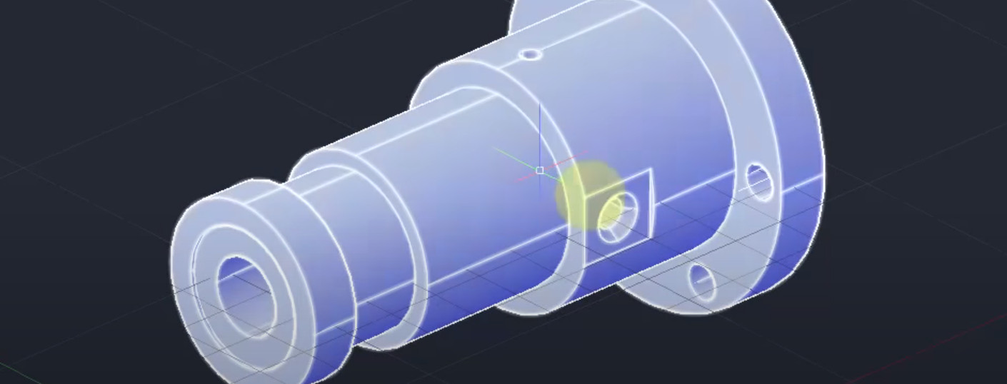 [Видео] Моделирование 3D детали в AutoCAD 