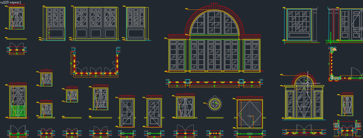 Autocad architecture стиль окон создать