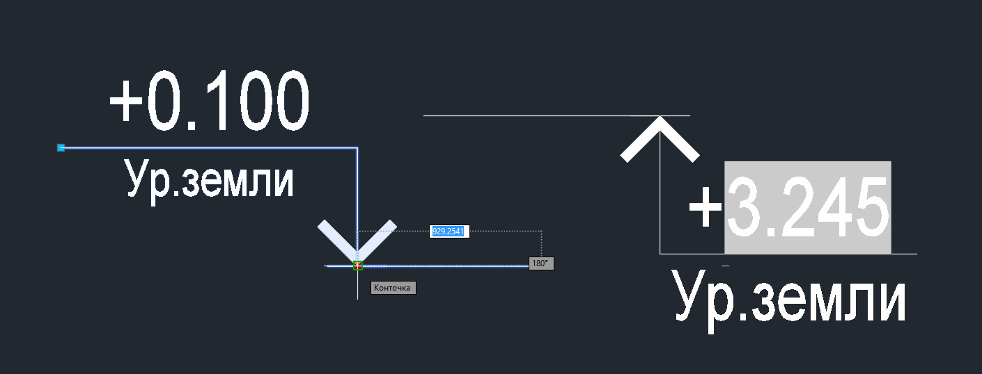 Динамический блок AutoCAD 