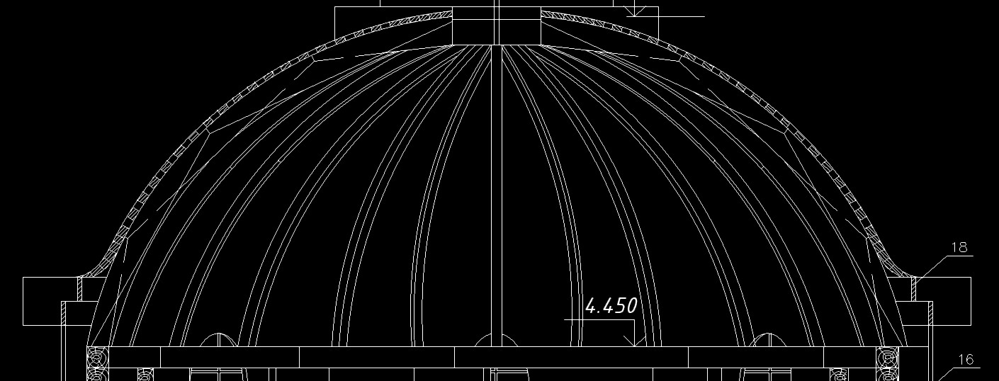 Создание купола. Лофтинг в AutoCAD
