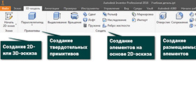 Инструменты создания твердотельной детали