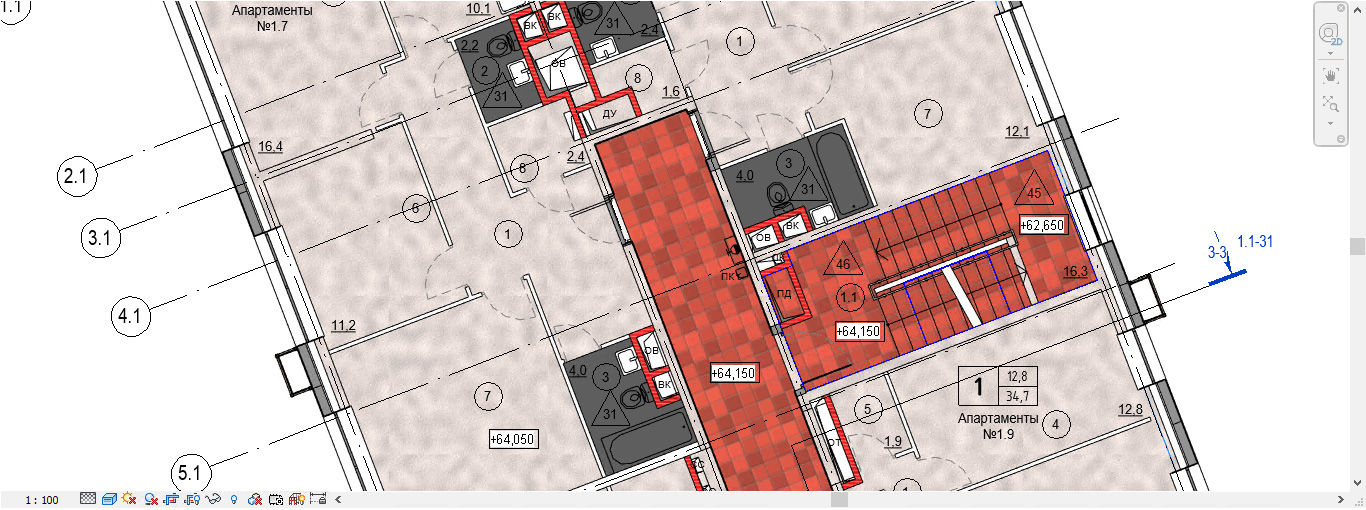 Истинный и условный север в Revit