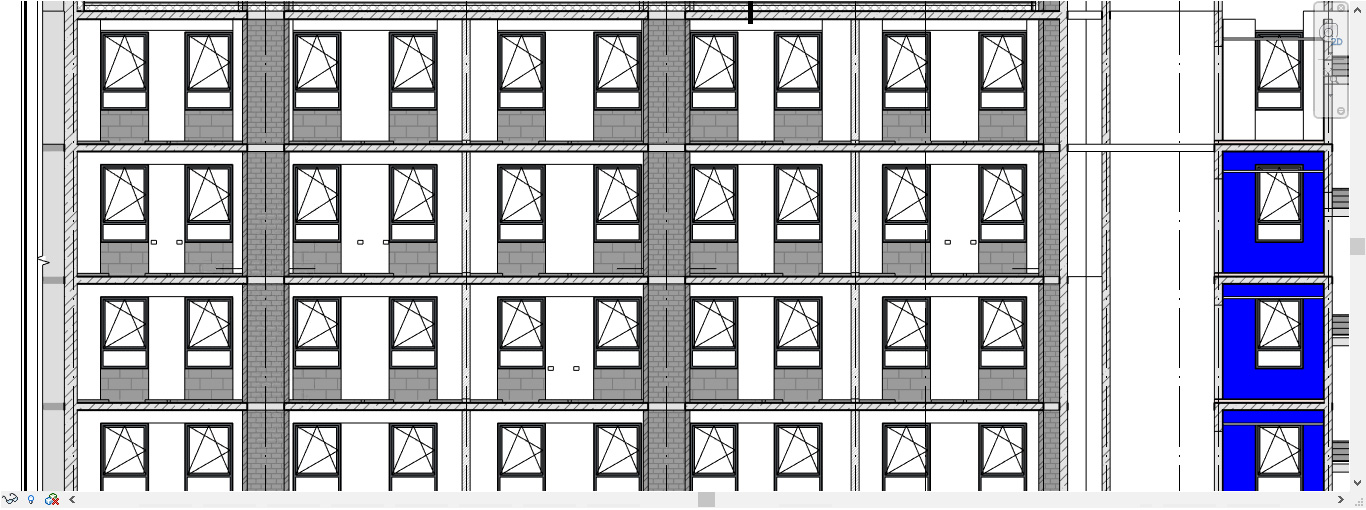 Отображение связанных моделей в Revit